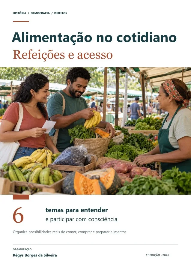Capa de Alimentação no cotidiano: escolhas, refeições e acesso