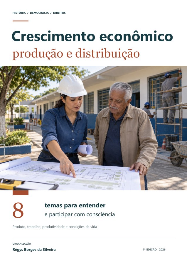 Capa da cartilha Por que uma economia cresce e quem se beneficia?