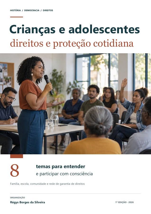 Capa da cartilha Crianças e adolescentes: direitos e deveres de proteção