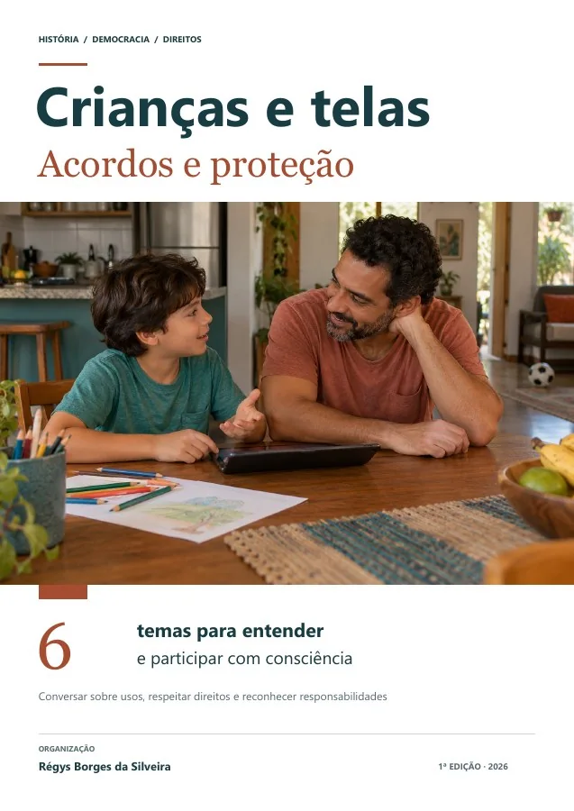 Capa de Crianças e telas: acordos, jogos e proteção