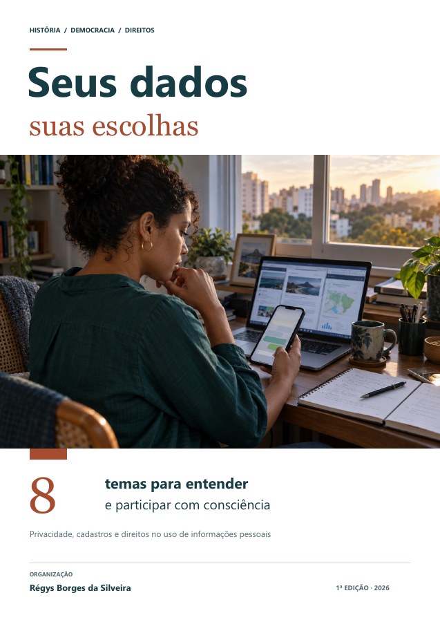 Capa da cartilha Seus dados, suas escolhas