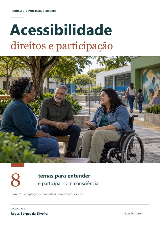 Capa da cartilha Pessoa com deficiência: acessibilidade e participação