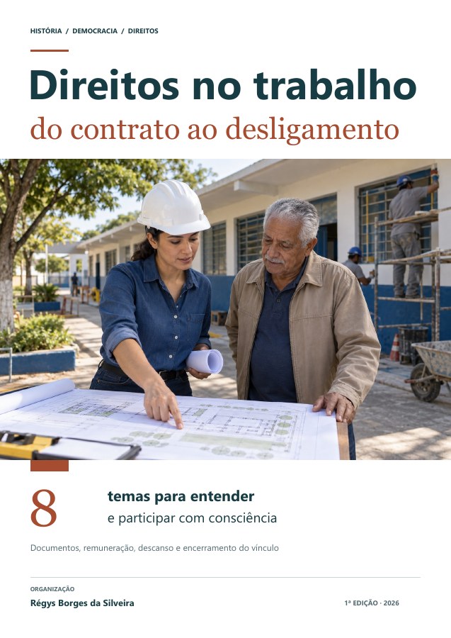 Capa da cartilha Direitos no trabalho: contrato, pagamento e desligamento