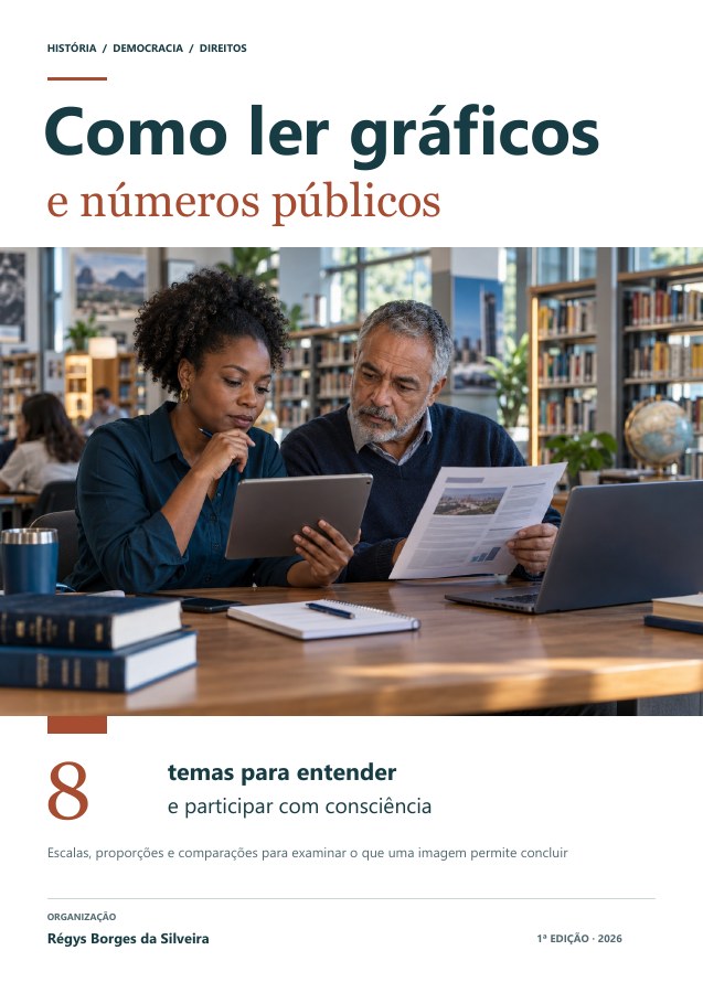 Capa da cartilha Como ler gráficos e números públicos