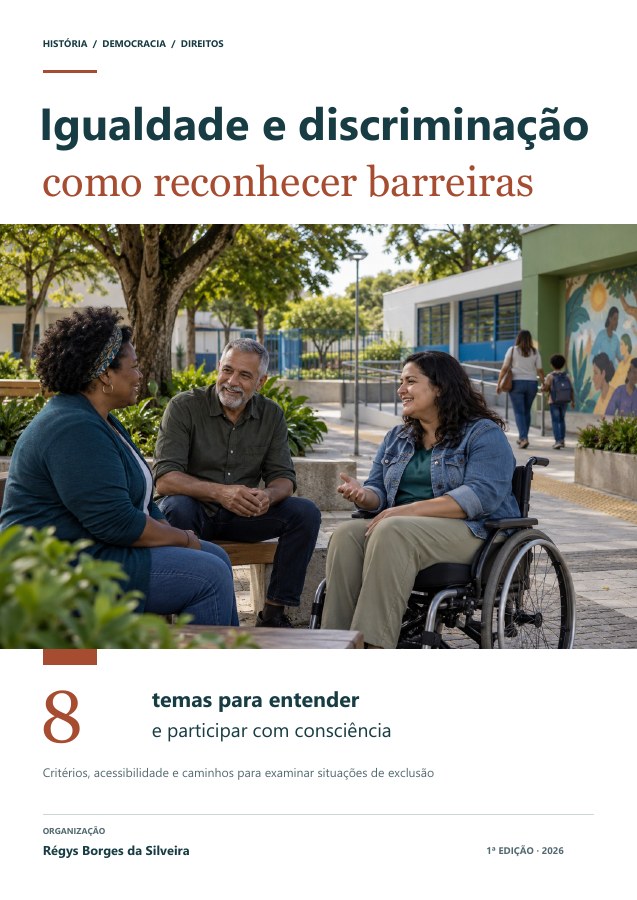 Capa da cartilha Igualdade e discriminação: como reconhecer barreiras