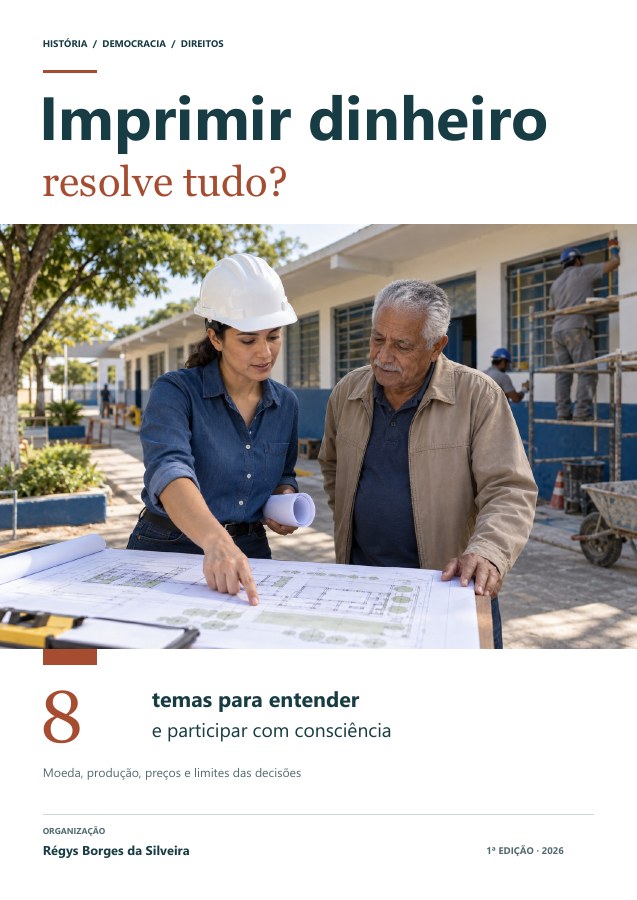 Capa da cartilha Por que não imprimir dinheiro para resolver tudo?