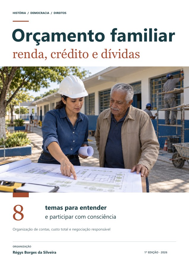 Capa da cartilha Orçamento familiar, crédito e superendividamento