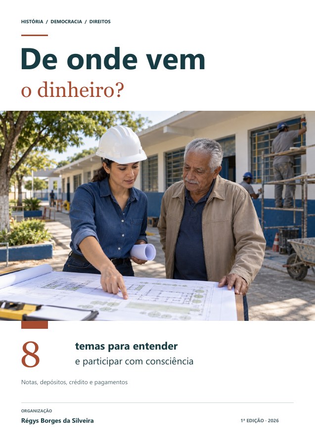 Capa da cartilha De onde vem o dinheiro?