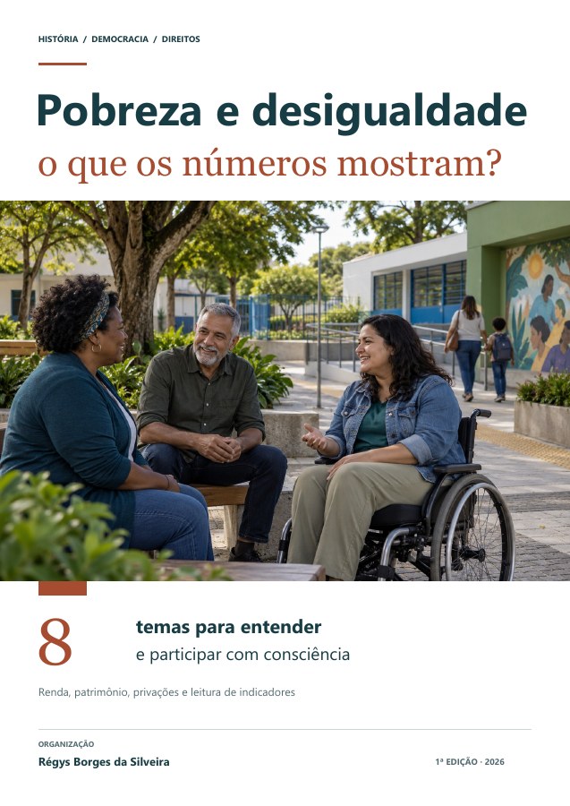 Capa da cartilha Pobreza e desigualdade: o que os números mostram?