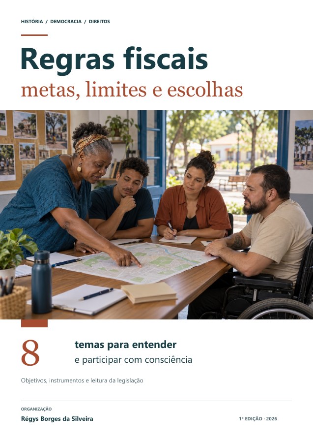 Capa da cartilha Regras fiscais: metas, limites e escolhas