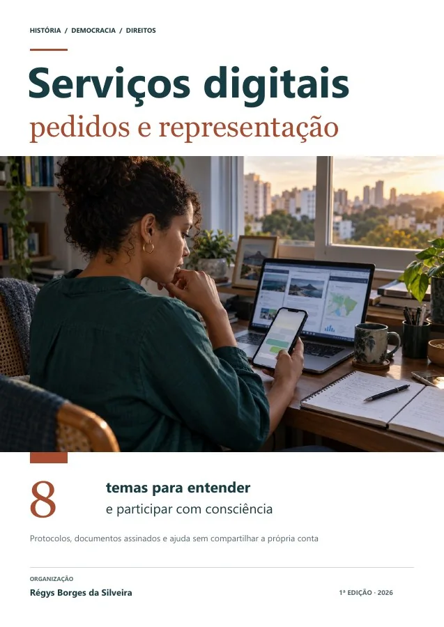 Capa de Serviços públicos digitais: pedidos, assinaturas e representação