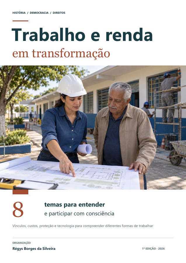 Capa da cartilha Trabalho e renda em transformação