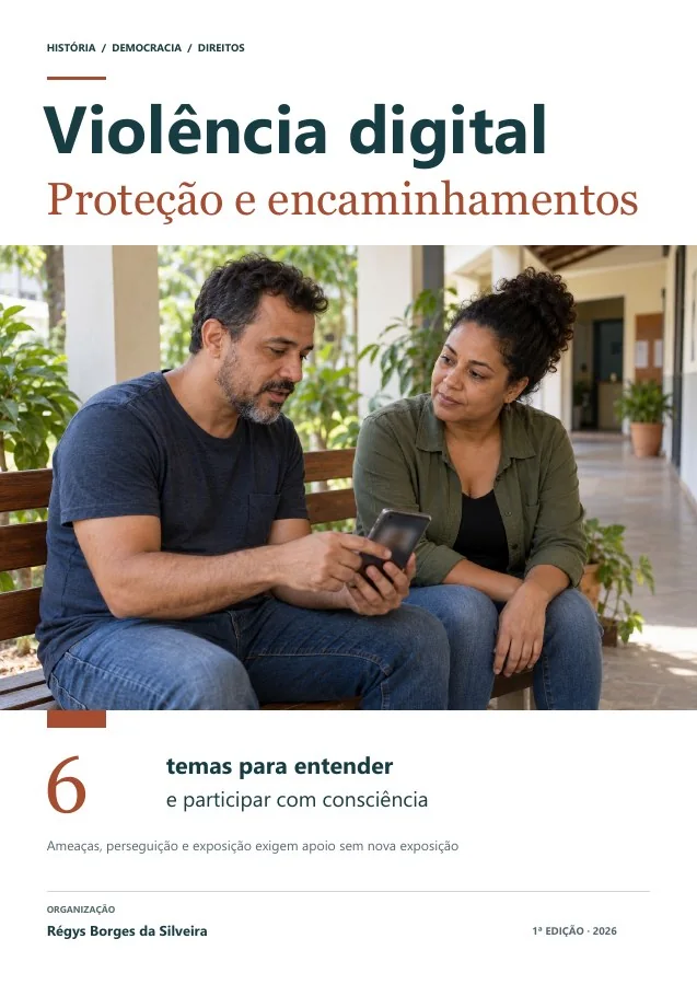 Capa de Violência digital contra adultos: segurança, registros e encaminhamentos