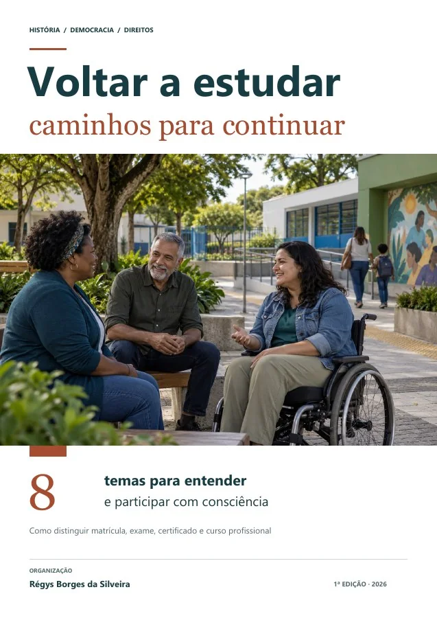 Capa de Voltar a estudar: educação de jovens e adultos, certificação e formação