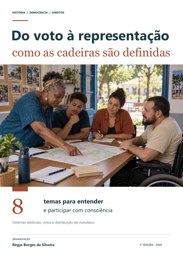 Capa da cartilha Como o voto vira representação?